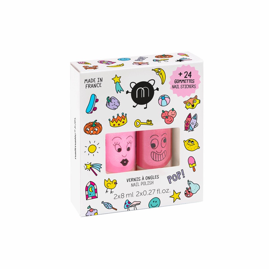 Vernis Nailmatic Coffrets Vernis à l'eau | Coffret Stickers Et Vernis Enfant