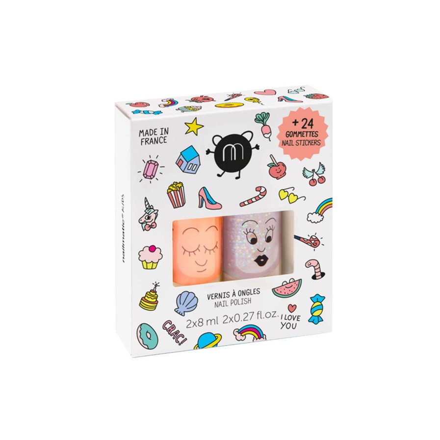 Vernis Nailmatic Coffrets Vernis à l'eau | Coffret Stickers Et Vernis Enfant