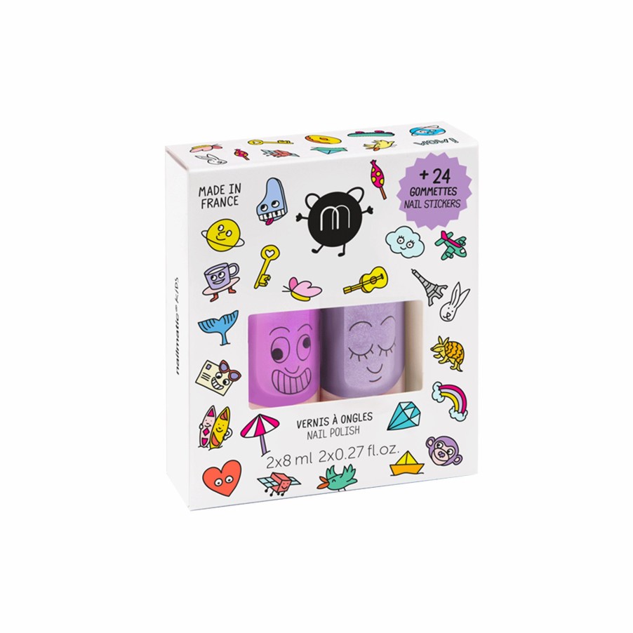 Vernis Nailmatic Coffrets Vernis à l'eau | Coffret Stickers Et Vernis Enfant